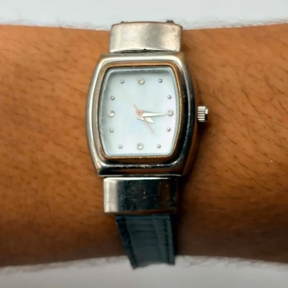 Silver & Black Mary Kay Watch With reversible band